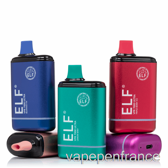 Stylo Vape Ultra Jetable Elf Vpr 7000 à L'ananas Strawnana